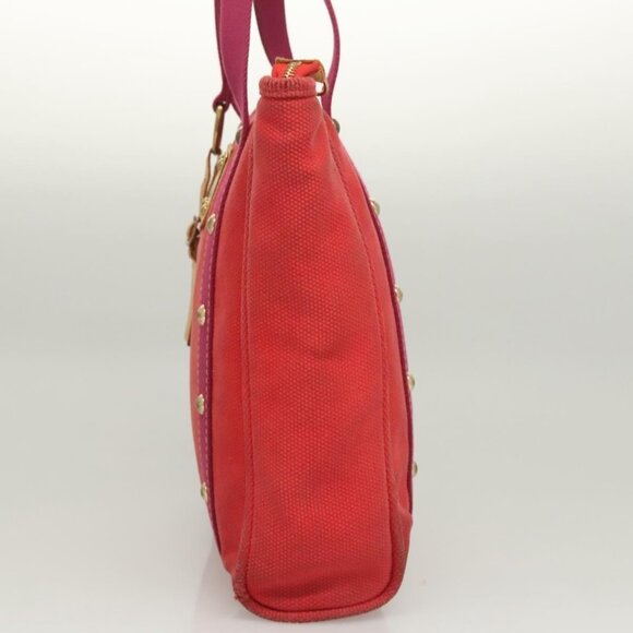 LOUIS VUITTON Antigua Cabas MM Tote Bag Red M40034 LV Auth BA1930 - Picture 4 of 16